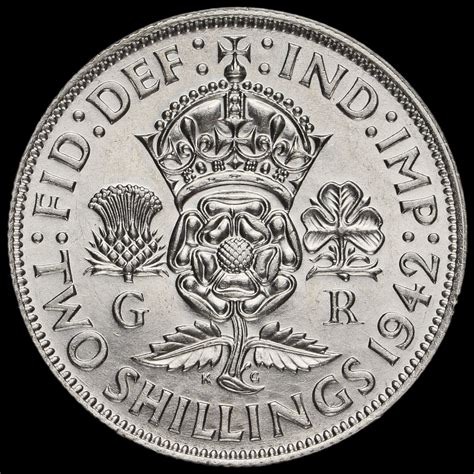 1942 two shilling coin